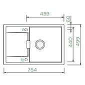 Pomivalno korito SCHOCK Mono D-100 FB Silverstone